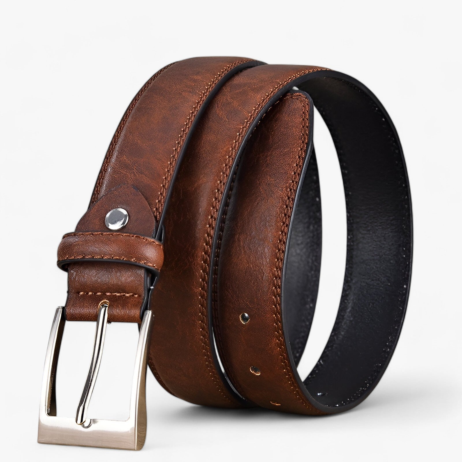 Belt : Jeans Heren Bruin - Stijlvolle Jeansriem Canvas in van Pantino