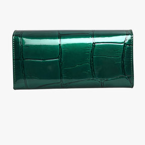 Wallet : Elegant & Duurzaam - Luxe Echt Lederen Damesportemonnee - Groen in van Pantino