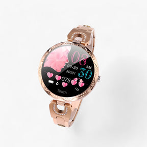 watches : Smartwatch Dames Zilver Waterdicht - Elegant Horloge met Hartslagmeter & Activiteiten Tracker in van Pantino