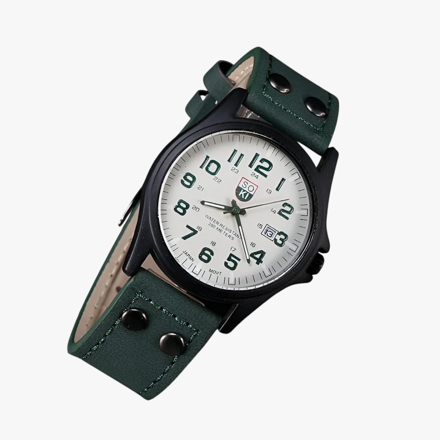 Women's Watch : Eleganza Dagelijks - Dameshorloge met Datumaanduiding en Sportieve Stijl - Zwart Wit in van Pantino