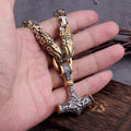 Dragon Head Viking Decoratie - Schedel Beeldje - Hars Zwart