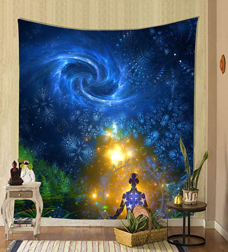 home & garden : Fantasie Wandtapijt 95x73 cm in 95x73 cm HTH19 van Pantino