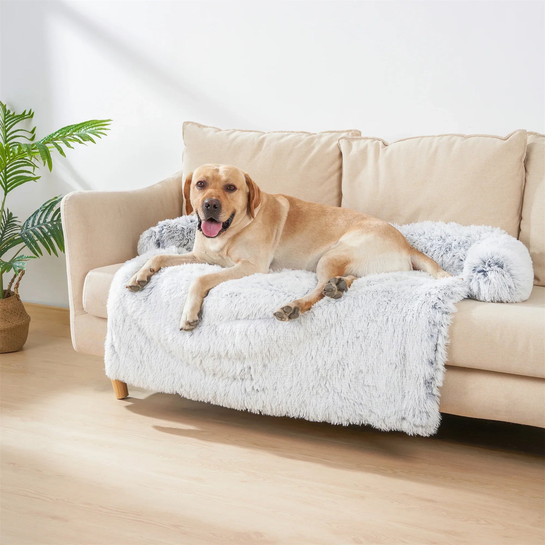 pets : Wasbare Huisdier Sofa Deken Donkerblauw - Pluche Zachte Warmte - Pluche in van Pantino