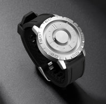 watches : Horloge Zwart - Stalen Band - Het Uniekste van in Zilver - rubberen band (uitverkocht) van Pantino