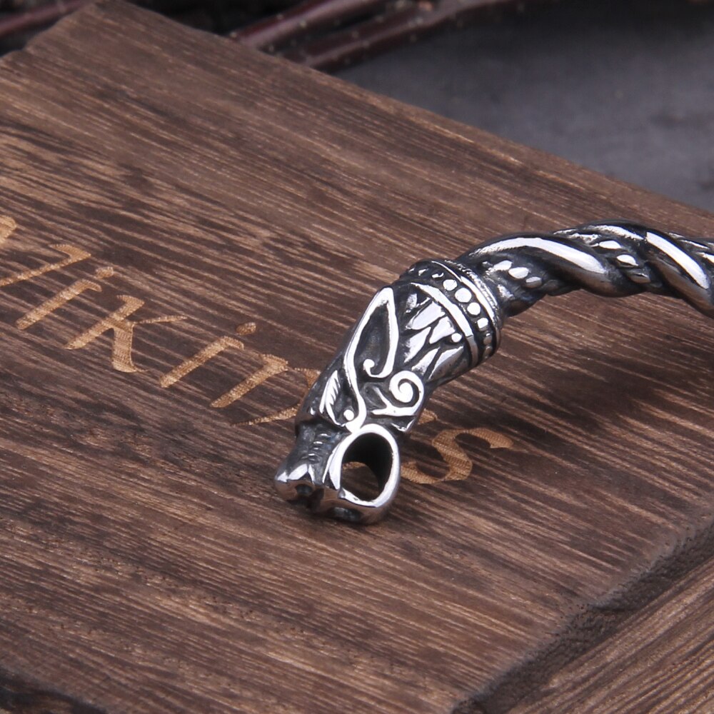 Bracelet : Draken Armband Noordse Mythologie Roestvrijstaal in van Pantino