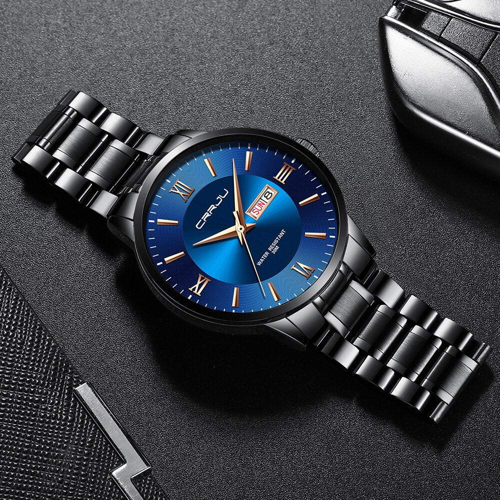 watches : Heren sporthorloge zwart - Waterdicht siliconen chronograaf met datum en stopwatch in van Pantino