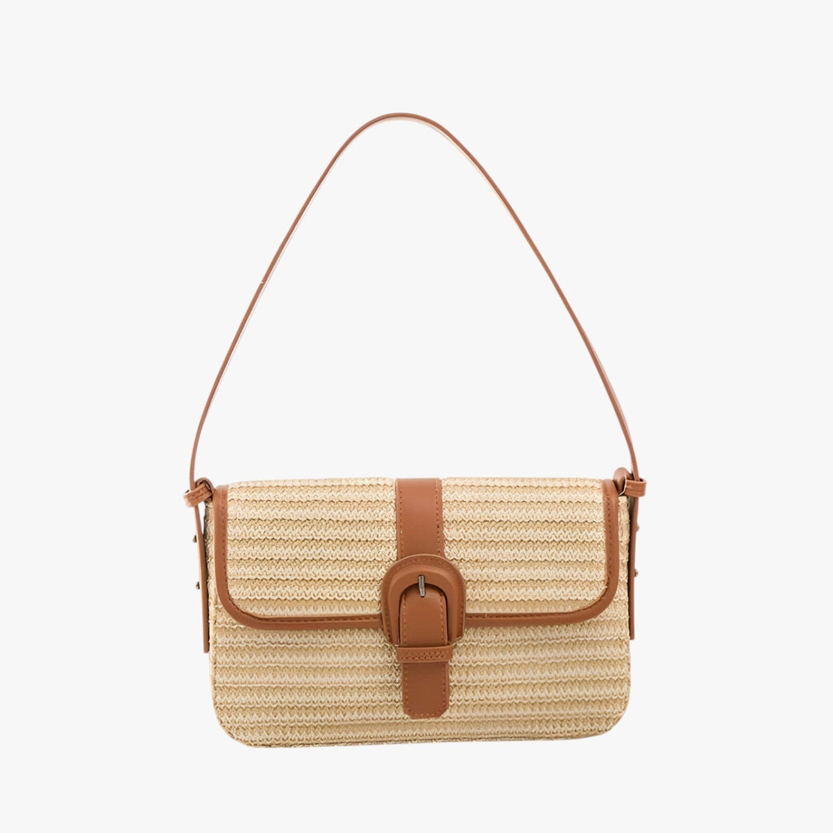 bags : Luxe van Handgemaakt Rieten Strandtas - Bruin in Bruin van Pantino