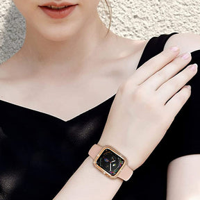 Smartwatch Case : Apple Watch Bandje Diamond Hoes - Roségoud - Roestvrij Staal - Vrouwen in van Pantino