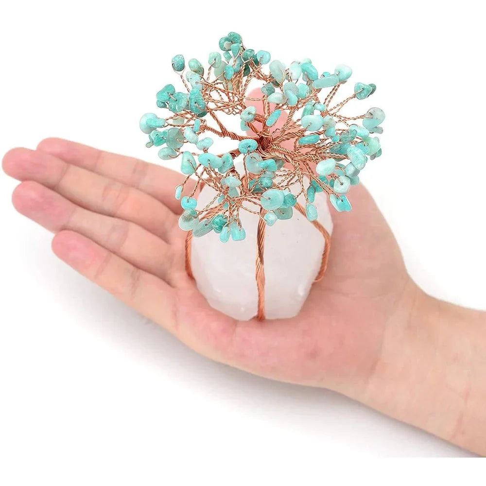 home & garden : Feng Shui Bonsai Ornamenten Heren Amethist - Rozenkwarts in van Pantino