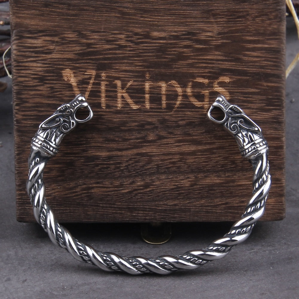 Bracelet : Draken Armband Noordse Mythologie Roestvrijstaal in van Pantino