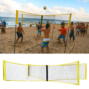 outdoor equipment : Crossplay Volleybalset - 4 Netten Buiten Spelen - Kunststof in van Pantino
