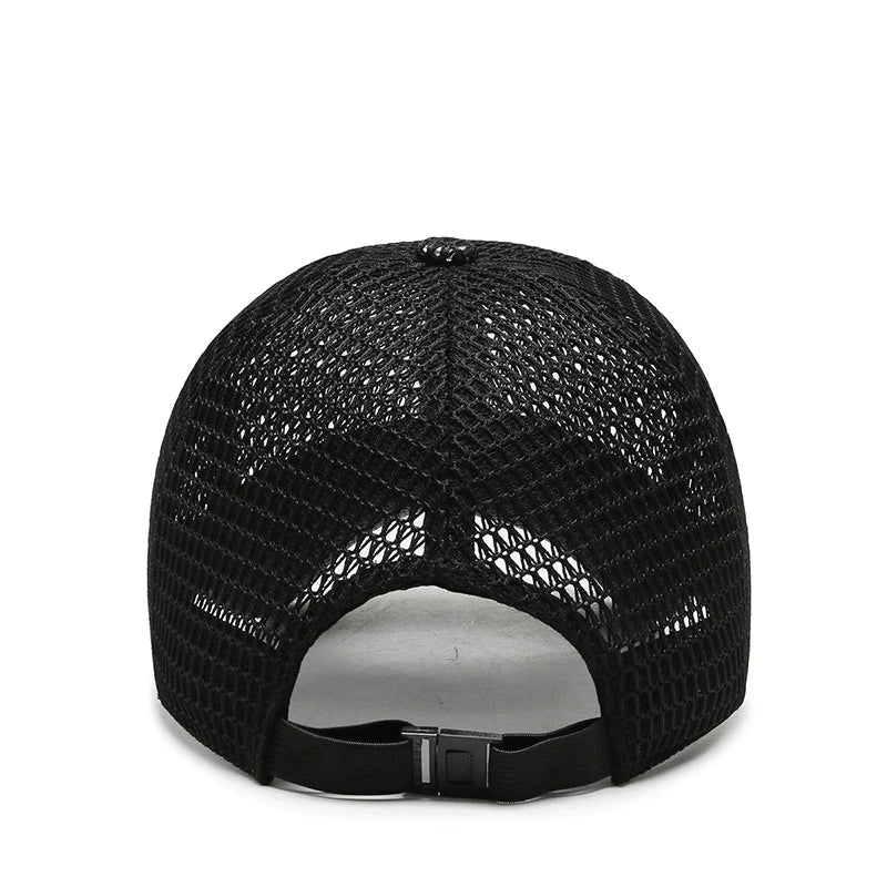 Hat : Pet Zwart - Breeze Cap - De Ultieme Ademende voor de Zomer in van Pantino