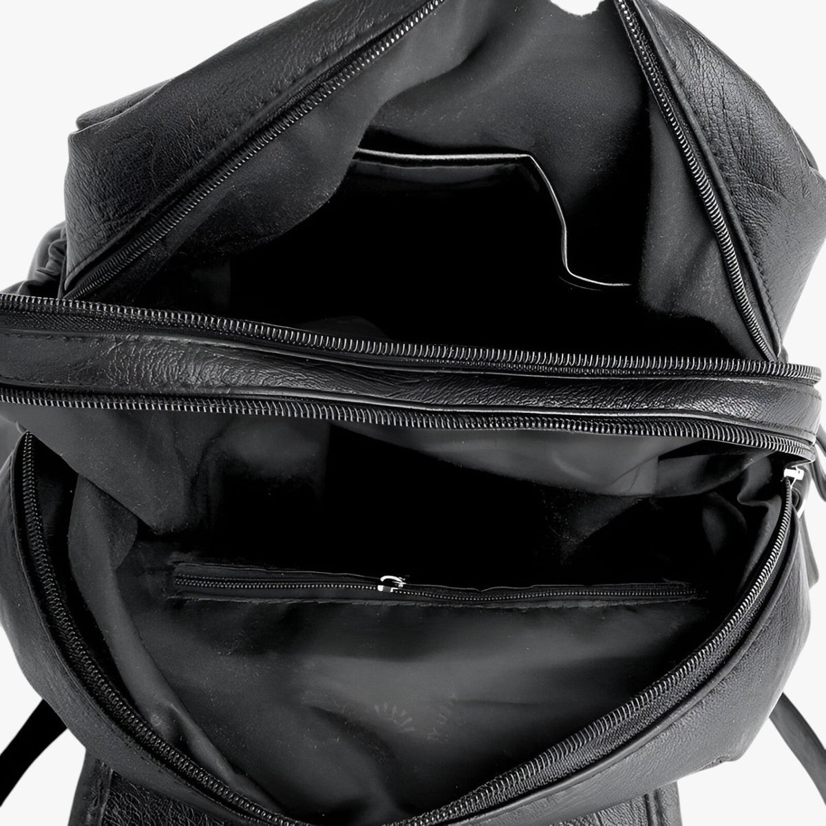 Backpack : Hoge Kwaliteit Lederen Rugzak Vintage Elegant voor Vrouwen en Meisjes - Zwart in van Pantino