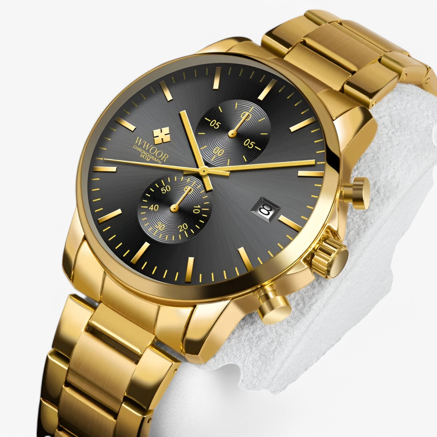 watches : Lichtgewicht Roestvrijstalen Chronograafuurwerk - Zwart Wit in van Pantino