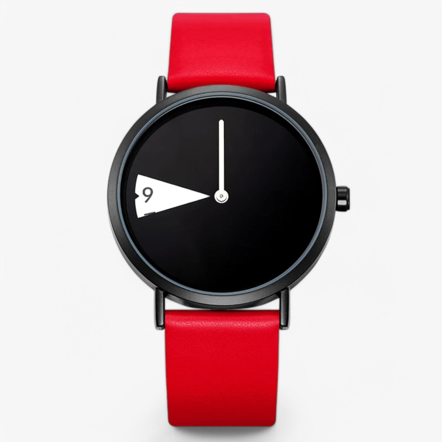 watches : Dameshorloge Alana Wit & Zwart - Roterende Wijzerplaat - Elegant Design - Modern & Stijlvol in Rood van Pantino