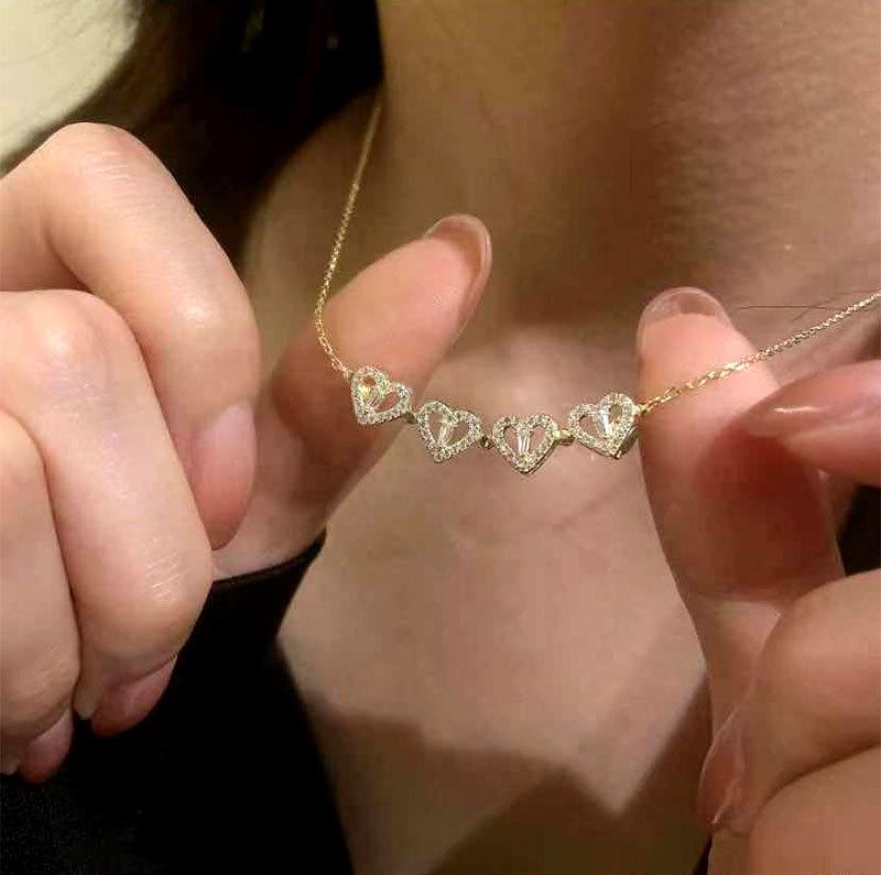 Necklace : Love & Luck - Het Perfecte Symbool dat Je op Twee Manieren Kunt Dragen - Goud in van Pantino
