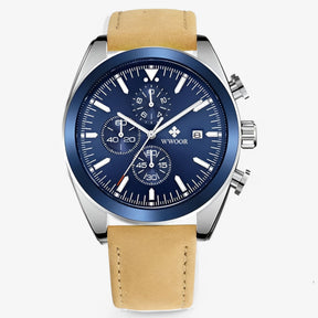 watches : Horloge Zwart Zilver - Luxe Chronograafhorloge van Roestvrij Staal in van Pantino