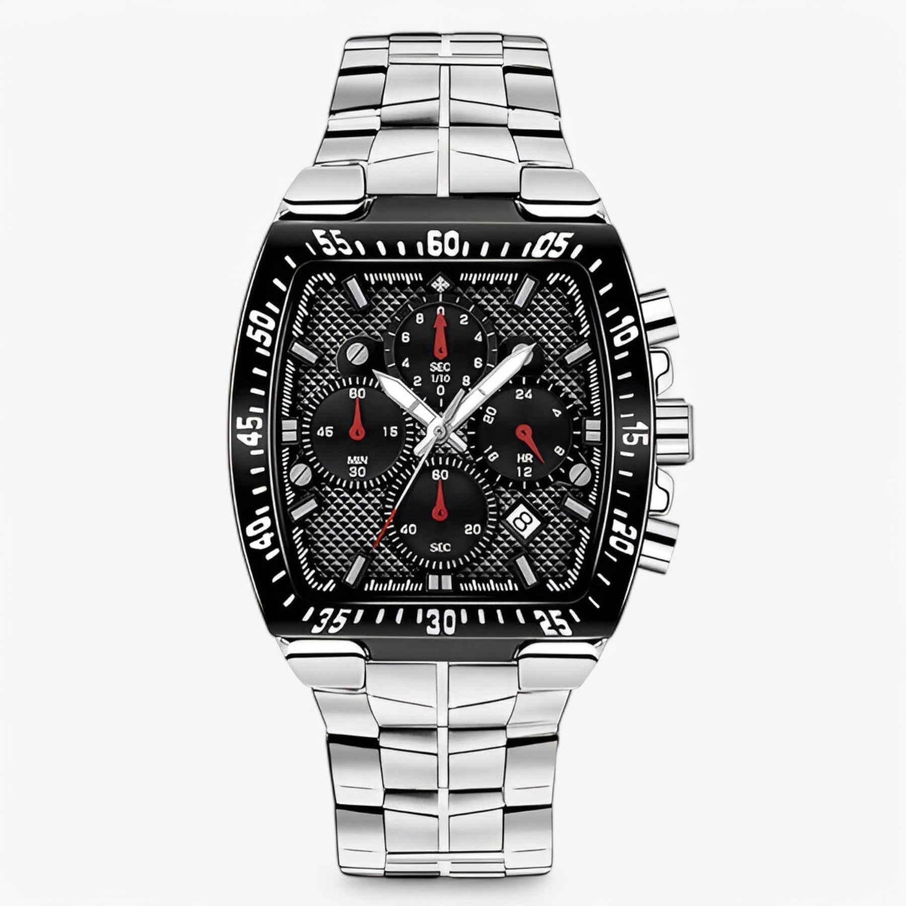 watches : Horloge Goud Goud - Luxe Militair in zwart zilver van Pantino