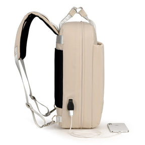 bags : Diefstal Rugzak - Beige in van Pantino