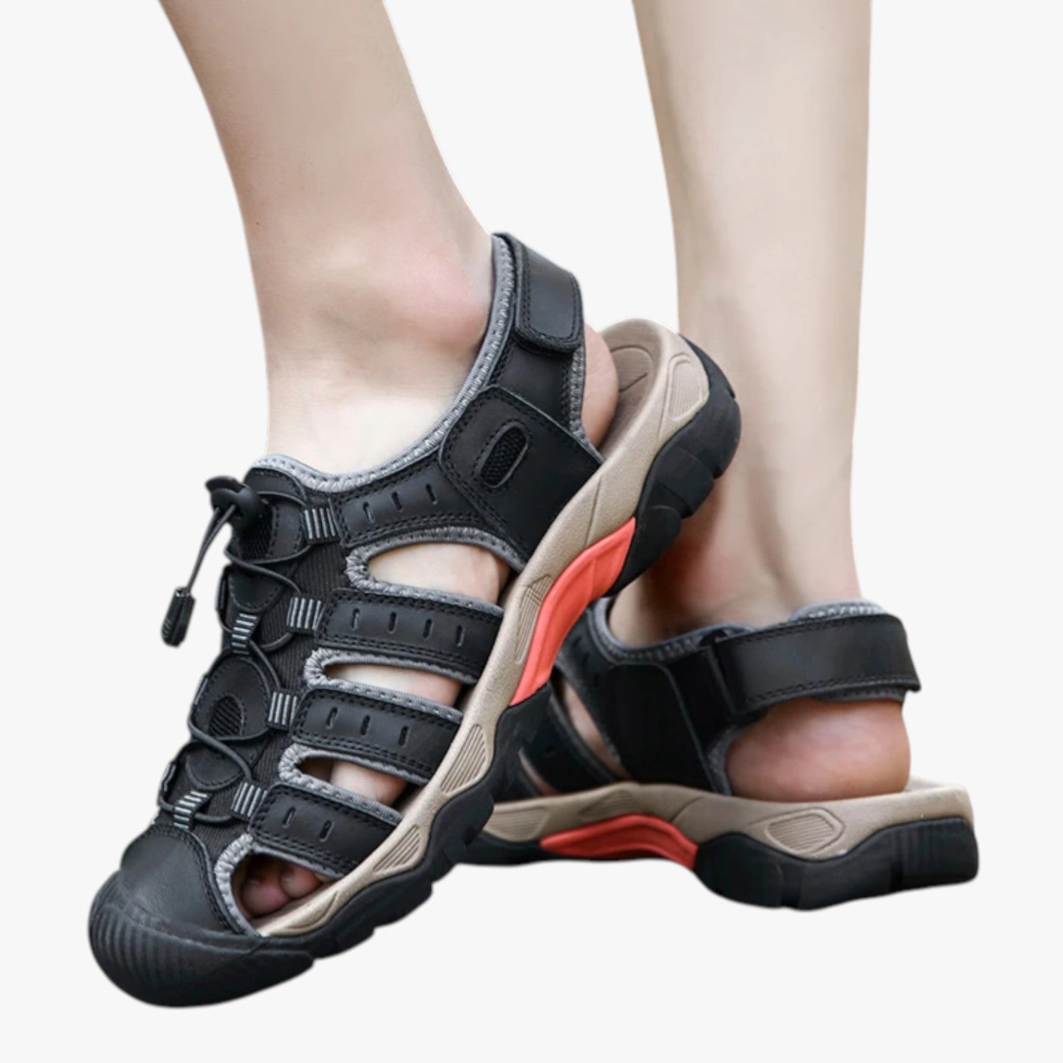 Sandals : Gesloten Heren Trekkingsandalen, Beschermend en Comfortabel voor Paden en Outdoor in van Pantinoshop