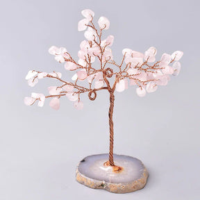 home & garden : Kristallen Boom des Levens Beeldje - Feng Shui Decoratie voor Bureau & Thuis in Rozenkwarts van Pantino