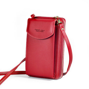 bags : Kruis Lichaam Tas Pu Leer - Rood in van Pantino