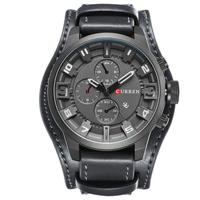 watches : Navigator Luxe Heren Horloge – Bruin Leren Band | Klassiek Zakelijk Polshorloge in Earl Gray van Pantino