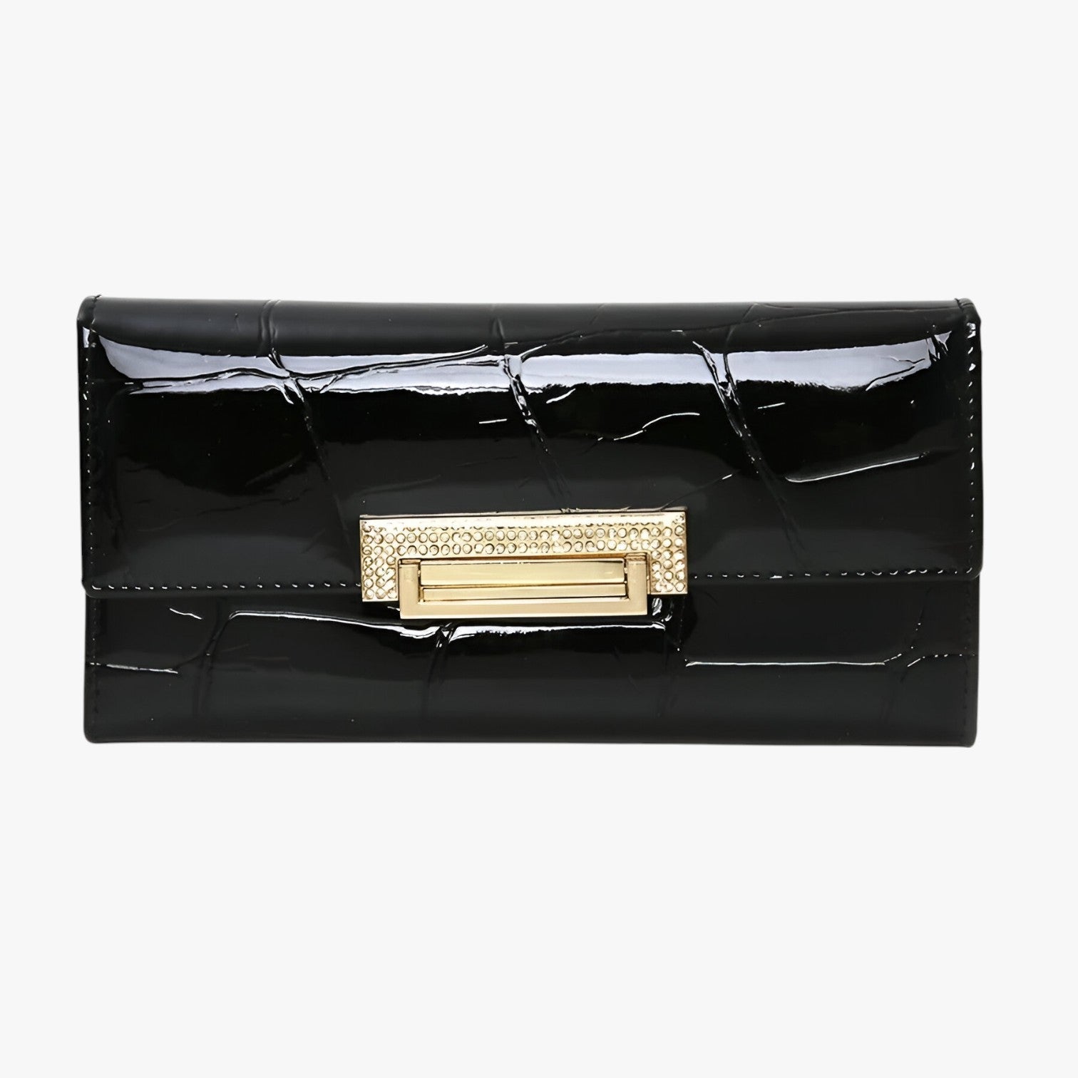 Wallet : Elegant & Duurzaam - Luxe Echt Lederen Damesportemonnee - Groen in zwarte damestassen van Pantino