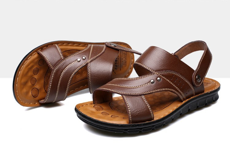 Sandals : Sandalen Zwart - Lederen in Bruin van Pantino
