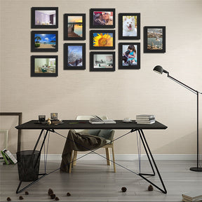 home & garden : Verwisselbare Fotolijst Set - Eigen Foto Eenvoudig Wisselen - Kunststof in Zwart van Pantino