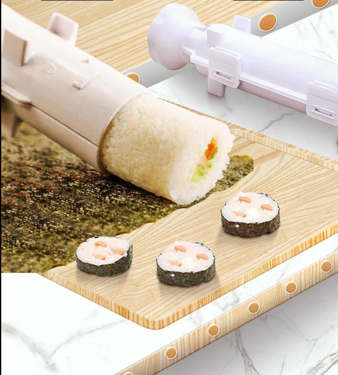 home & garden : Sushi Maker Wit - Snel Handig en Effectief - Kunststof in van Pantino
