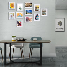 home & garden : Verwisselbare Fotolijst Set - Eigen Foto Eenvoudig Wisselen - Kunststof in Wit van Pantino