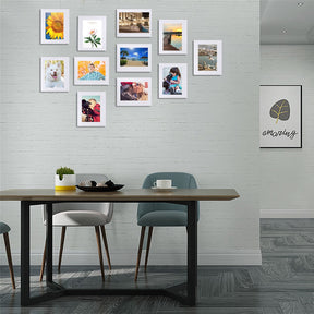 home & garden : Verwisselbare Fotolijst Set - Eigen Foto Eenvoudig Wisselen - Kunststof in Wit van Pantino