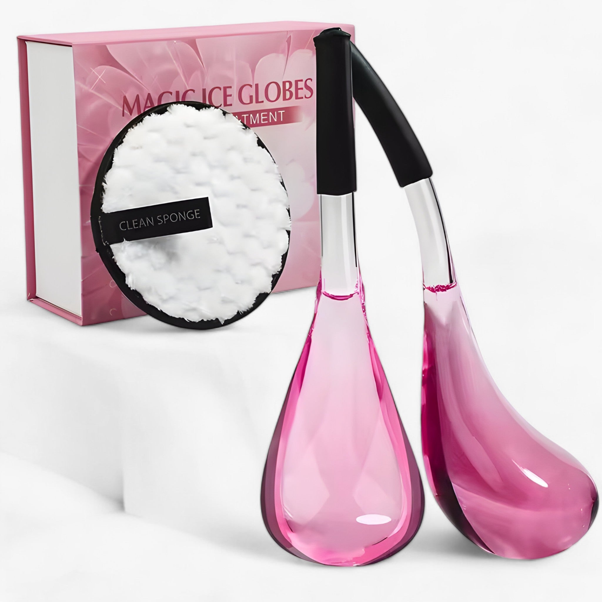 Facial Massager : BeautyCool - Koelende Kristallen Ballen - Energetische Massage voor Gezicht & Ogen, 2st/Doos in UPDATE ROZE van Pantino