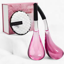 Facial Massager : BeautyCool - Koelende Kristallen Ballen - Energetische Massage voor Gezicht & Ogen, 2st/Doos in UPDATE ROZE van Pantino