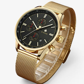 watches : Horloge Zwart Goud - Luxe Sporthorloge in van Pantino