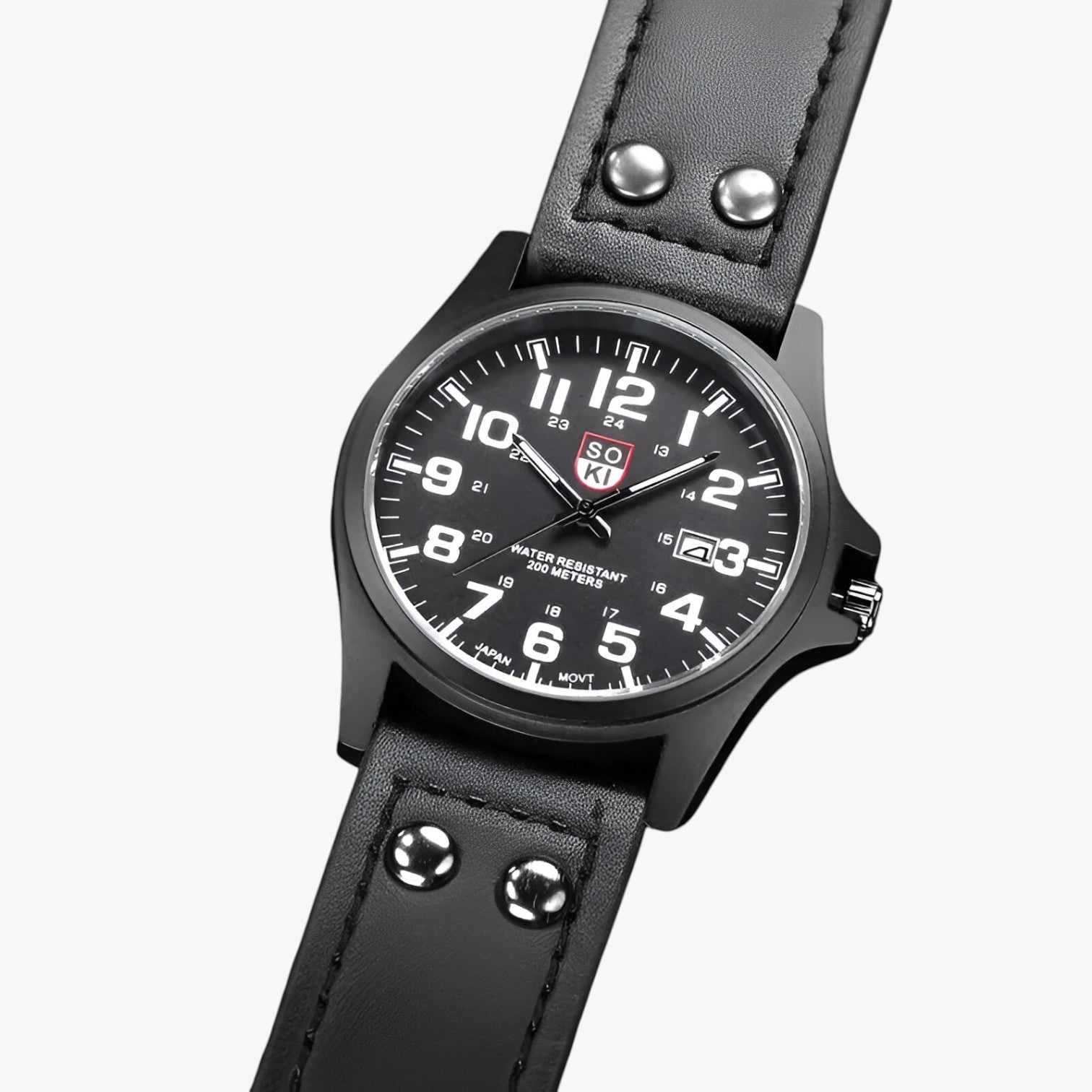 Women's Watch : Eleganza Dagelijks - Dameshorloge met Datumaanduiding en Sportieve Stijl - Zwart Wit in van Pantino