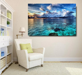 home & garden : Blue Sky Zeegezicht Muurkunst in van Pantino