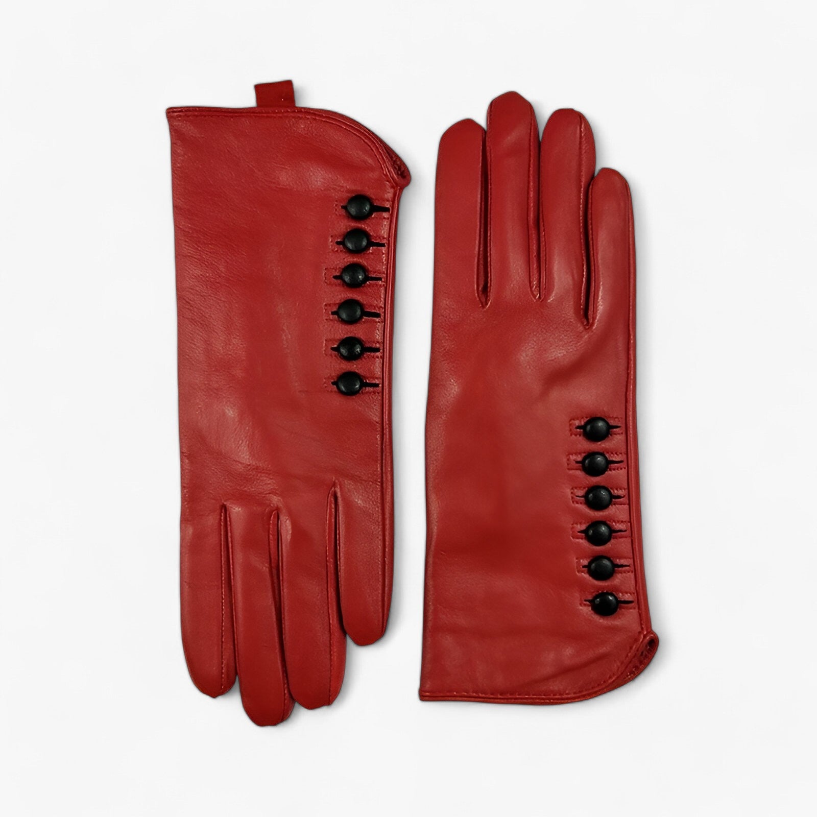 Gloves : Handschoenen Rood - Luxe Leren voor Koude Dagen in van Pantino