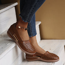 Sandals : Dames Orthopedische Sandalen Wit - Comfortabele Ergonomische Zomer Sandaal in Bruin van Pantino
