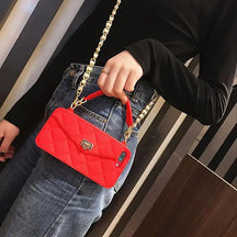 Phone Case : Tas Telefoonhouder iPhone Roze - Compact Dagelijks Gebruik - Siliconen in Rood van Pantino