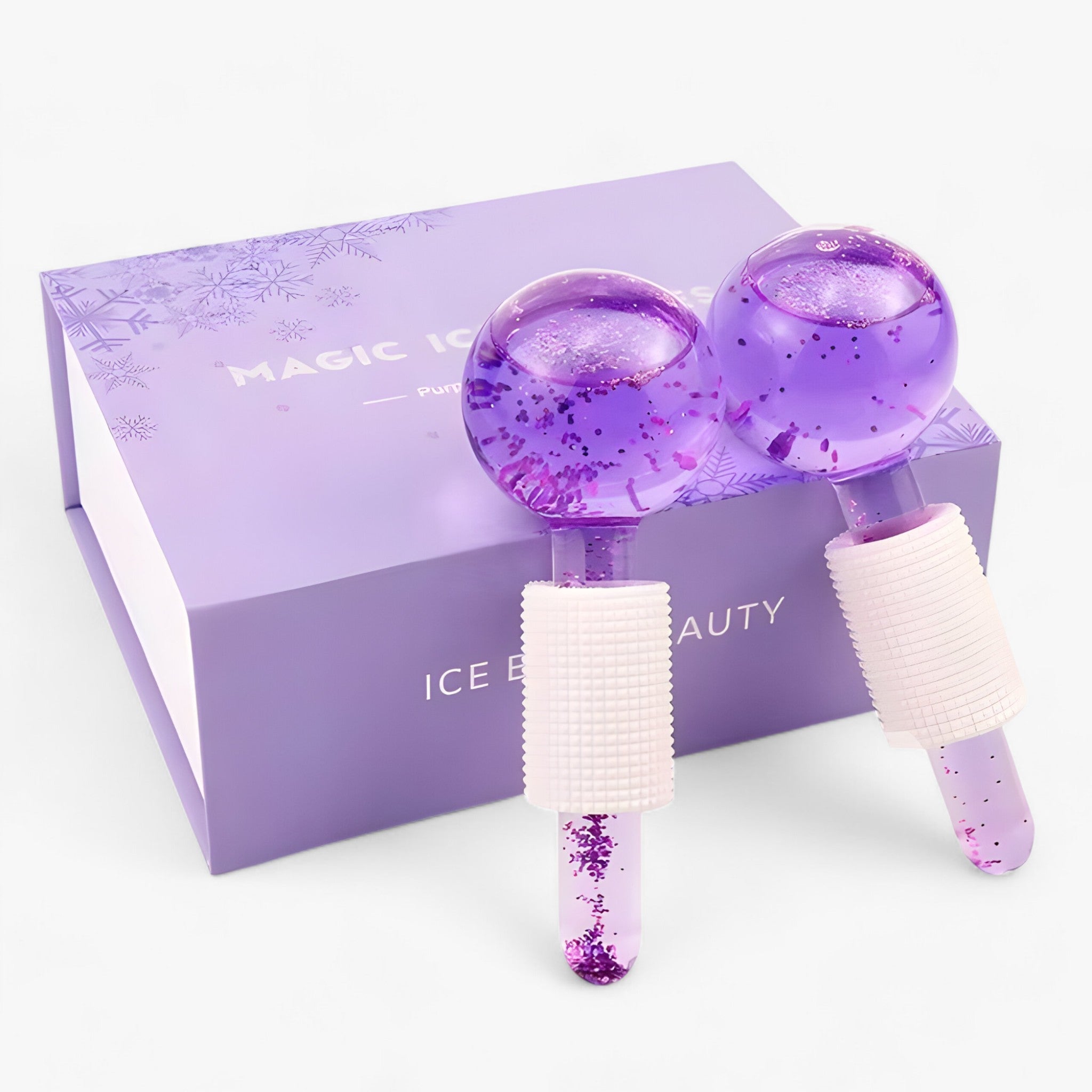 Facial Massager : BeautyCool - Koelende Kristallen Ballen - Energetische Massage voor Gezicht & Ogen, 2st/Doos in NIEUWE PAARS SET van Pantino