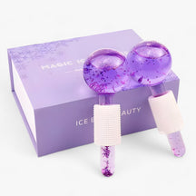 Facial Massager : BeautyCool - Koelende Kristallen Ballen - Energetische Massage voor Gezicht & Ogen, 2st/Doos in NIEUWE PAARS SET van Pantino