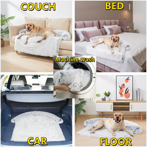 pets : Wasbare Huisdier Sofa Deken Donkerblauw - Pluche Zachte Warmte - Pluche in van Pantino