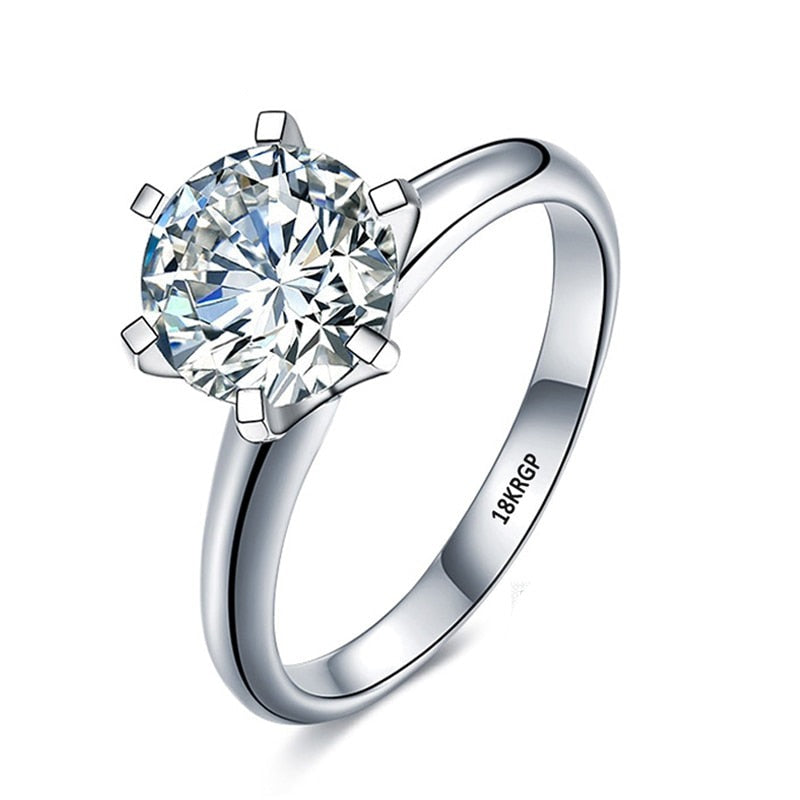 Ring : Ring Dames Zilver - Diamanten Belofte in 18.9mm van Pantino