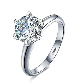 Ring : Ring Dames Zilver - Diamanten Belofte in 18.9mm van Pantino