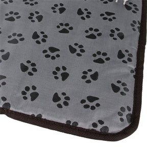 pets : Huisdier Winterdeken Grijs - Waterdichte Warmtedeken Pootjesprint - Fleece in van Pantino