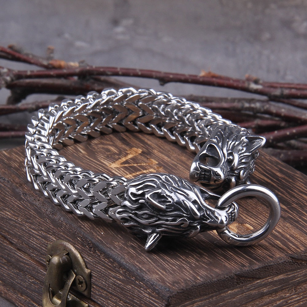 Bracelet : Fenrir Viking - (noordse Mythologie) in 23cm van Pantino