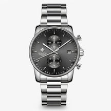 watches : Lichtgewicht Roestvrijstalen Chronograafuurwerk - Zwart Wit in Zwart wit van Pantino