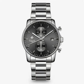 watches : Lichtgewicht Roestvrijstalen Chronograafuurwerk - Zwart Wit in Zwart wit van Pantino